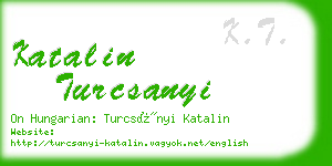 katalin turcsanyi business card